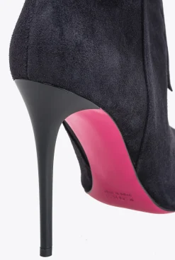 Chaussures|PINKO Ankle Boots A Franges Noir Limousine