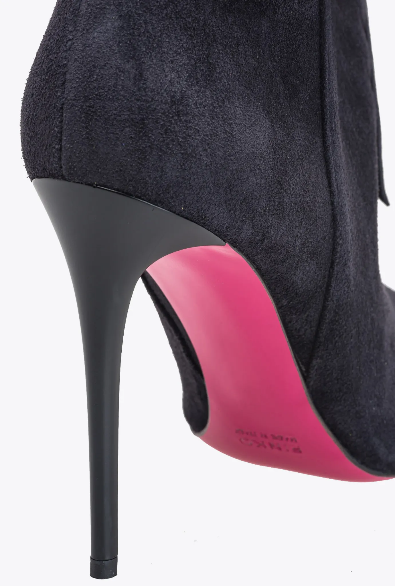 Chaussures|PINKO Ankle Boots A Franges Noir Limousine