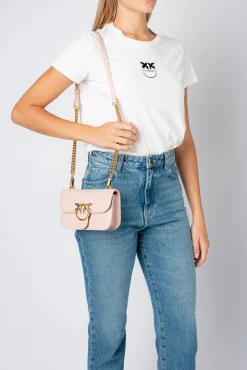 Sacs À Bandoulière|PINKO Baby Love Bag Bell Simply Rose/Rose Poudre-Or Antique