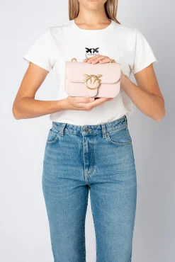 Sacs À Bandoulière|PINKO Baby Love Bag Bell Simply Rose/Rose Poudre-Or Antique