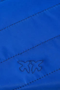 Sacs À Bandoulière|PINKO Baby Love Bag Puff En Tissu Recycle Bleu Clematite-Vieil Argent