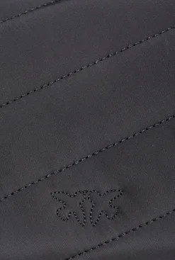 Sacs À Bandoulière|PINKO Baby Love Bag Puff En Tissu Recycle Noir-Vieil Or