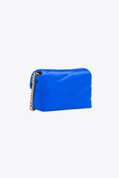 Sacs De Soirée|PINKO Baby Love Bag Puff Maxi Quilt Duchesse Bleu Clematite-Or Antique