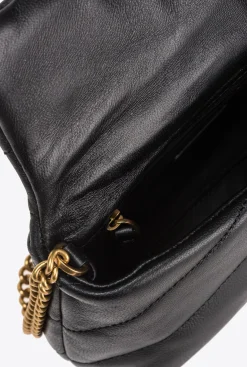 Sacs À Bandoulière|PINKO Baby Love Bag Puff Maxi Quilt Noir-Vieil Or