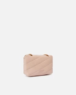 Sacs À Bandoulière|PINKO Baby Love Bag Puff Maxi Quilt Rose/Rose Poudre-Or Antique