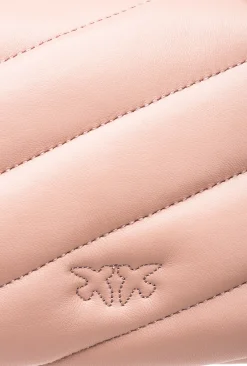 Sacs À Bandoulière|PINKO Baby Love Bag Puff Maxi Quilt Rose/Rose Poudre-Or Antique