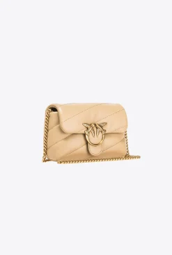 Sacs À Bandoulière|PINKO Baby Love Bag Puff Maxi Quilt Sable-Or Antique
