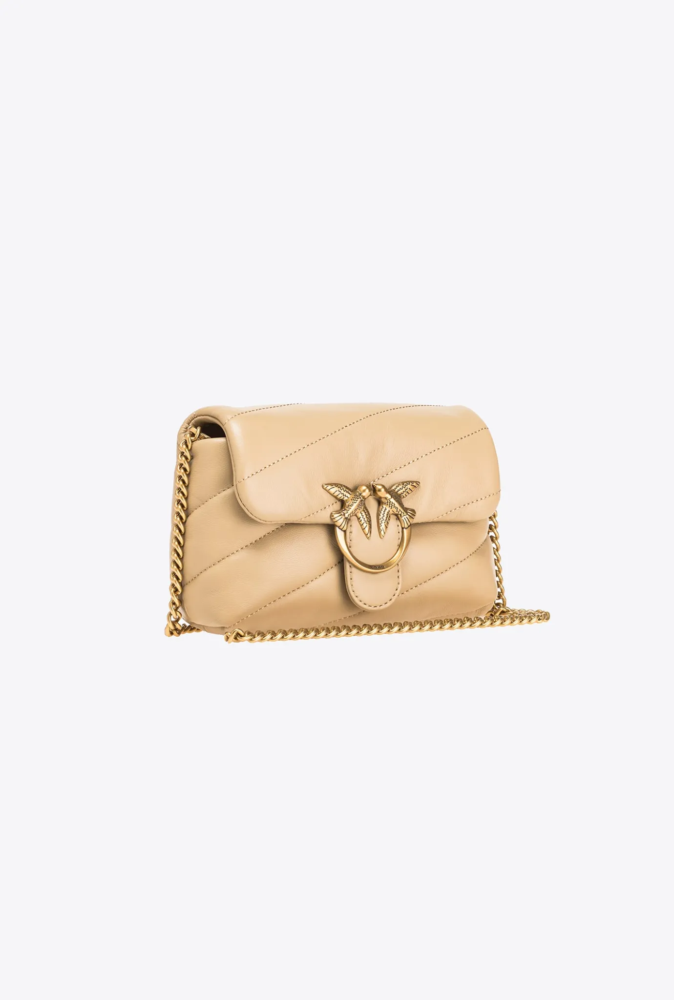 Sacs À Bandoulière|PINKO Baby Love Bag Puff Maxi Quilt Sable-Or Antique
