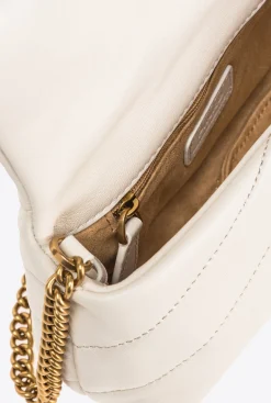 Sacs À Bandoulière|PINKO Baby Love Bag Puff Maxi Quilt Blanc+Blanc-Or Antique