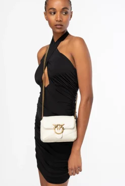 Sacs À Bandoulière|PINKO Baby Love Bag Puff Maxi Quilt Blanc+Blanc-Or Antique