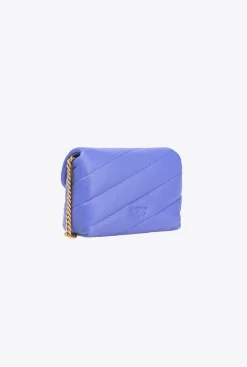 Sacs À Bandoulière|PINKO Baby Love Bag Puff Maxi Quilt Bleu Corse-Or Antique