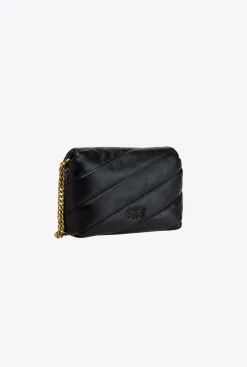 Sacs À Bandoulière|PINKO Baby Love Bag Puff Maxi Quilt Noir-Vieil Or