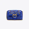 Sacs De Soirée|PINKO Baby Love Bag Puff Sea Jewels Bleu Clematite-Or Antique