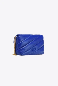 Sacs De Soirée|PINKO Baby Love Bag Puff Sea Jewels Bleu Clematite-Or Antique