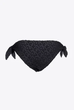 Maillots De Bain|PINKO Bas De Bikini A Logo Noir Limousine