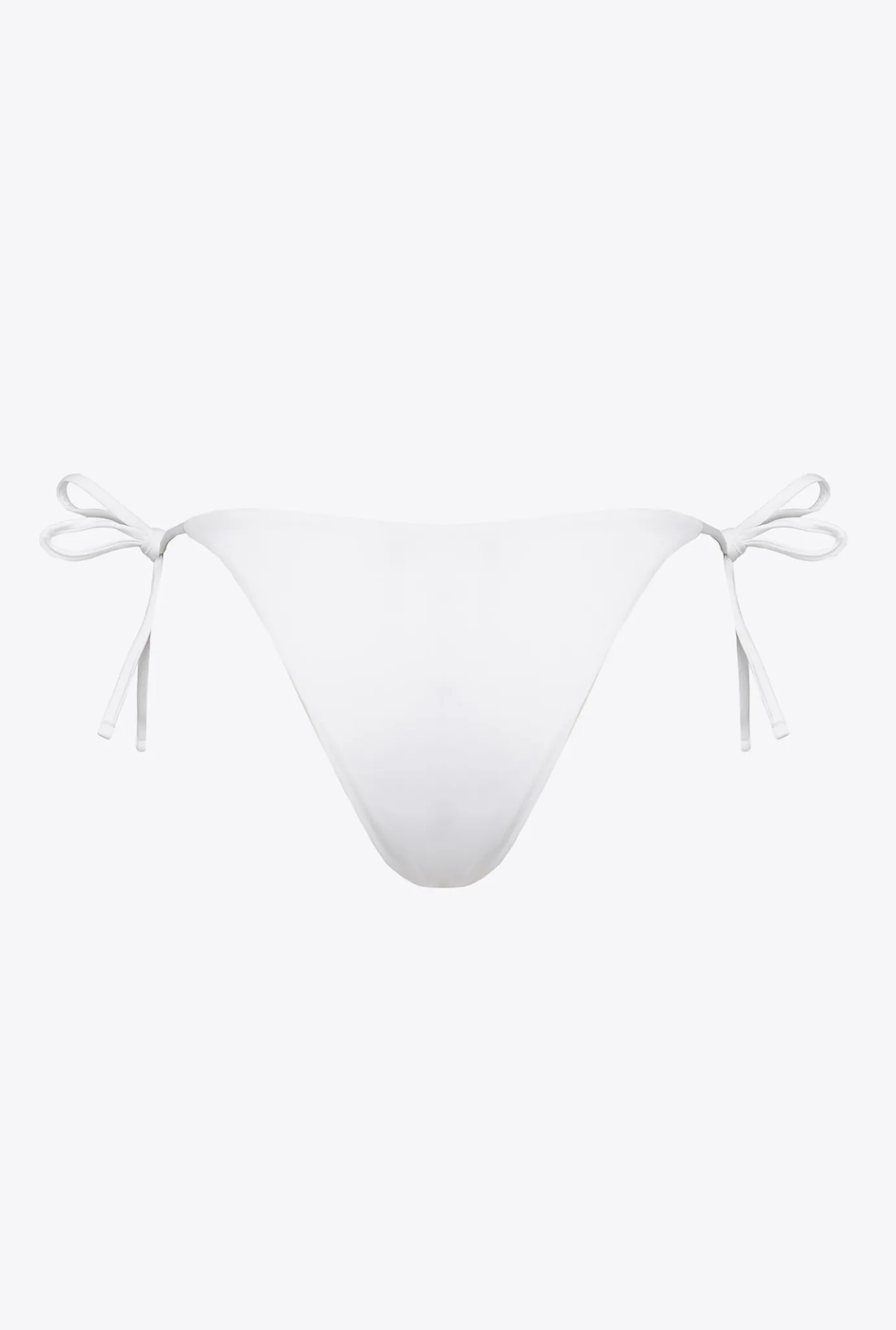 Maillots De Bain|PINKO Bas De Bikini A Nouettes Blanc Brill.