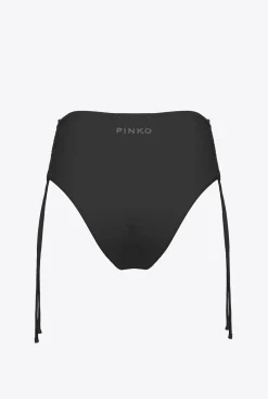 Maillots De Bain|PINKO Bas De Bikini Taille Haute Noir Limousine