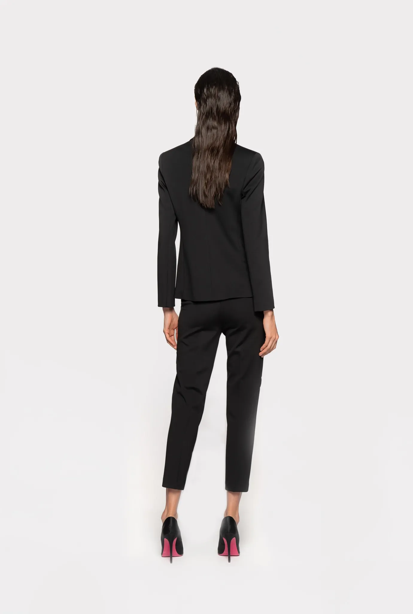 Vestes|PINKO Blazer A Boutons Bijoux Noir Limousine