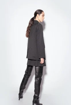Tailleurs Et Ensembles|PINKO Blazer A Strass Galleria Noir Limousine