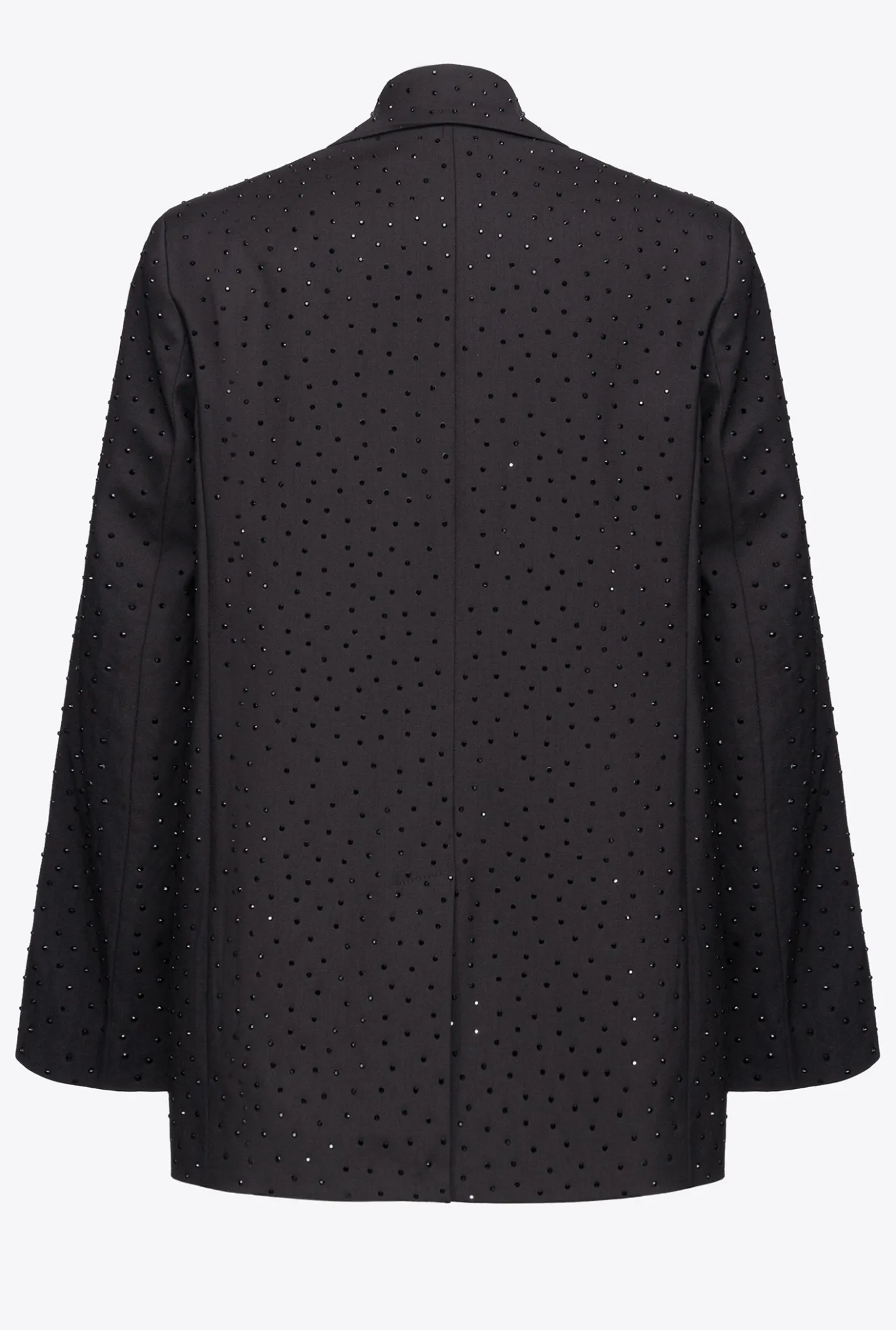 Tailleurs Et Ensembles|PINKO Blazer A Strass Galleria Noir Limousine