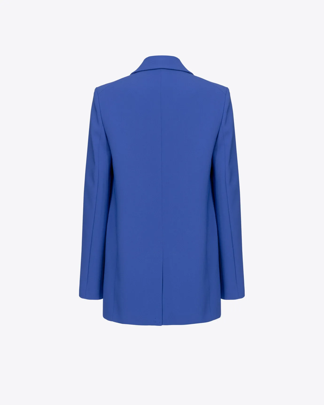 Tailleurs Et Ensembles|PINKO Blazer Droit En Crepe Stretch Bleu Spectre