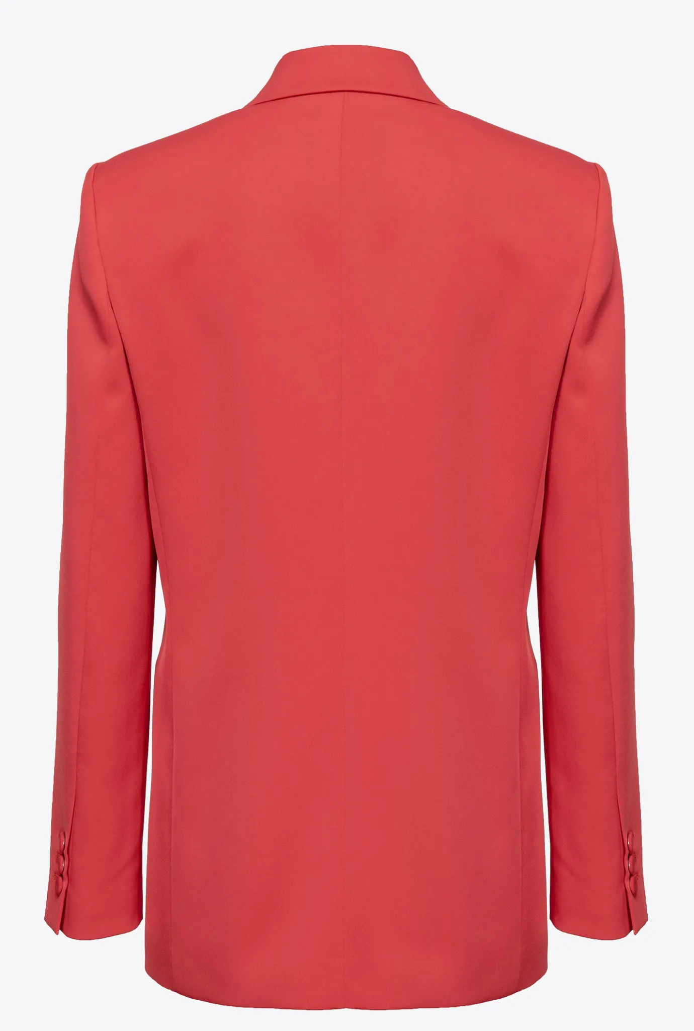 Tailleurs Et Ensembles|PINKO Blazer En Crepe Envers Satin Rouge Formule 1