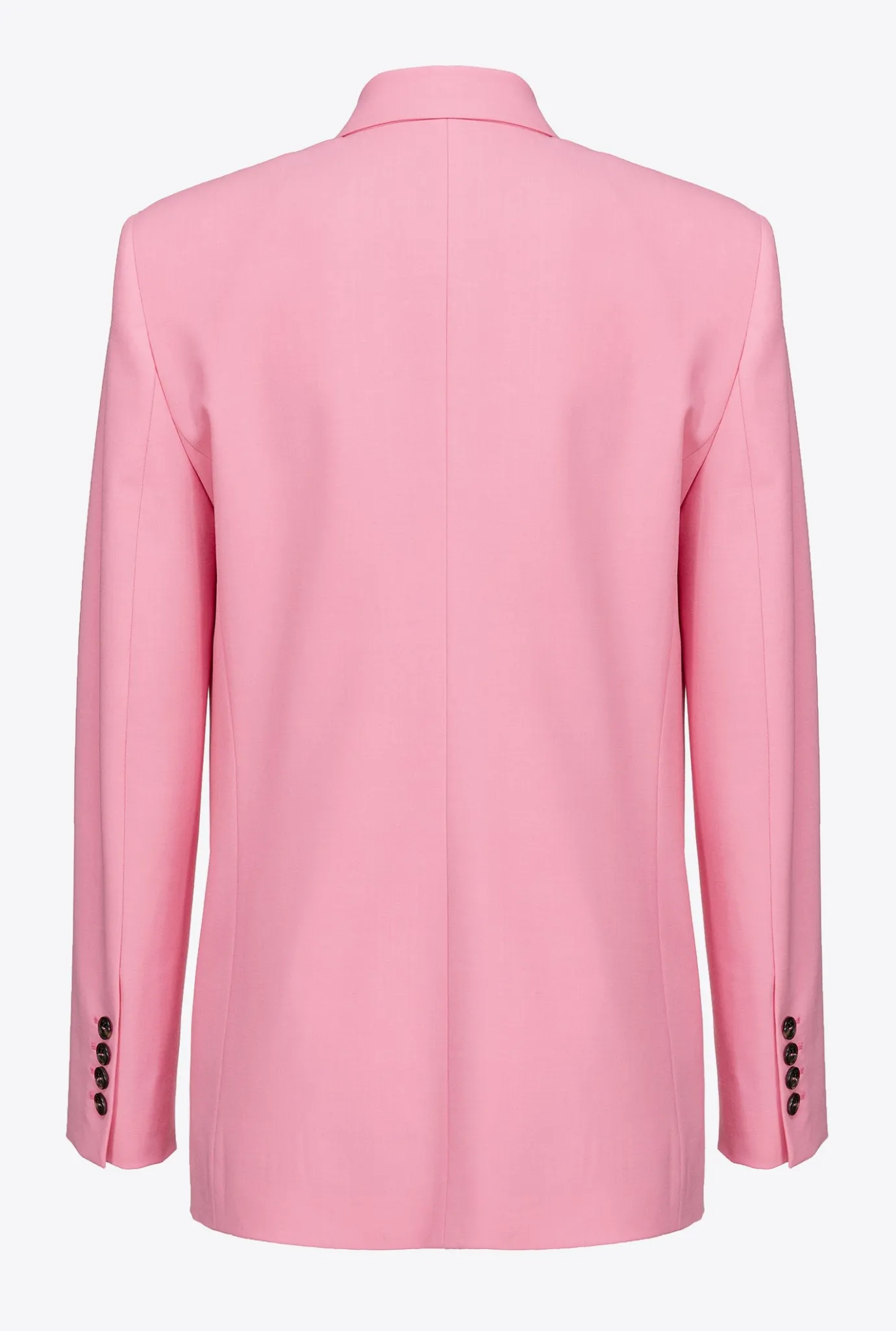 Vestes|PINKO Blazer En Tissu De Laine Rose-Convolvus