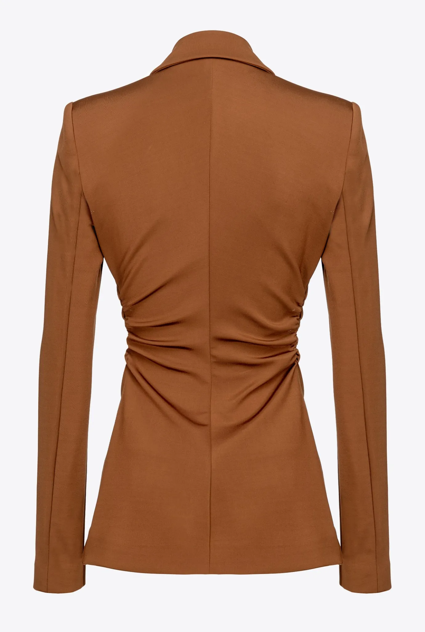Tailleurs Et Ensembles|PINKO Blazer Slim En Tissu Technique Marron - Basset