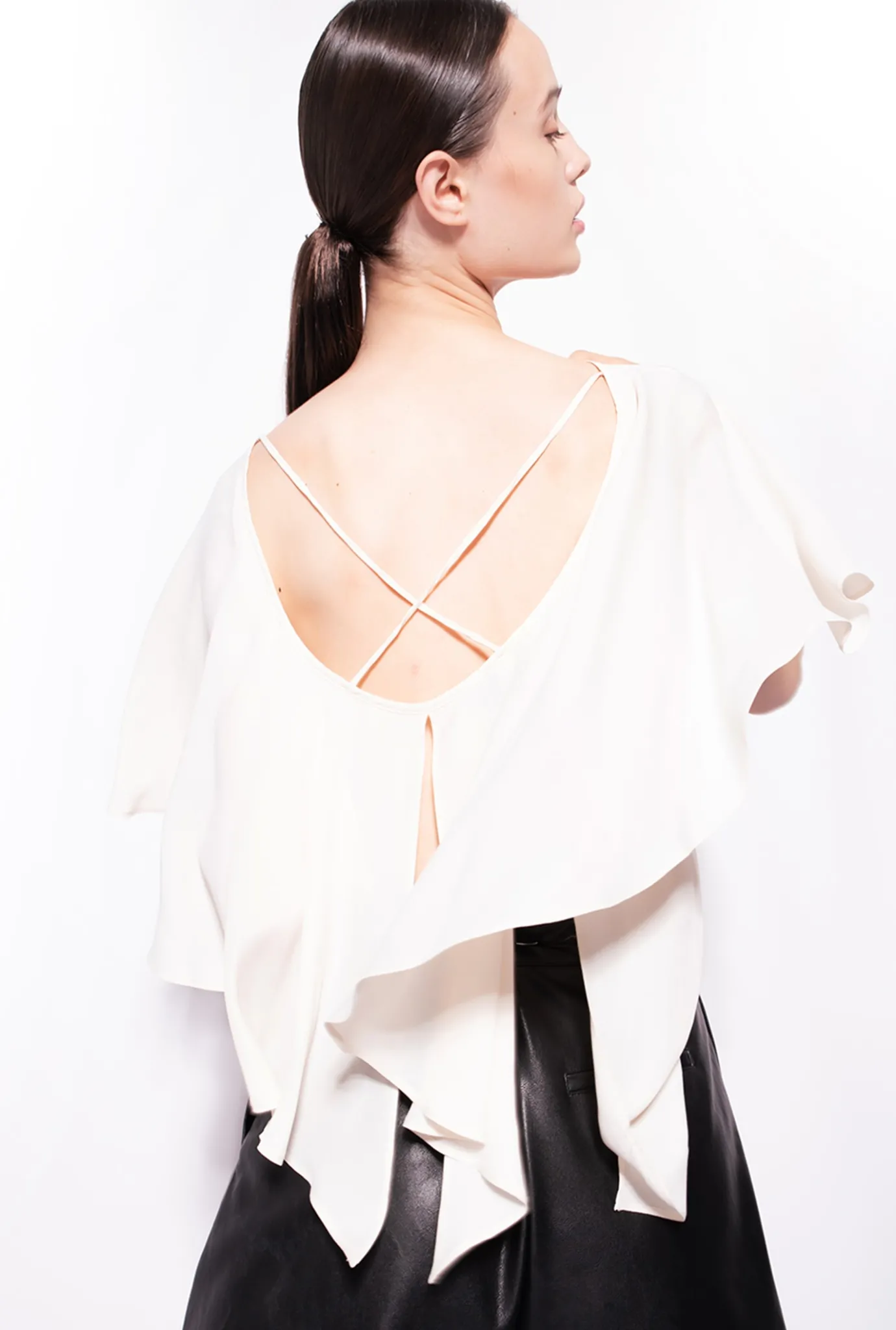 Topwear|PINKO Blouse Volantee Rose Fume Blanc