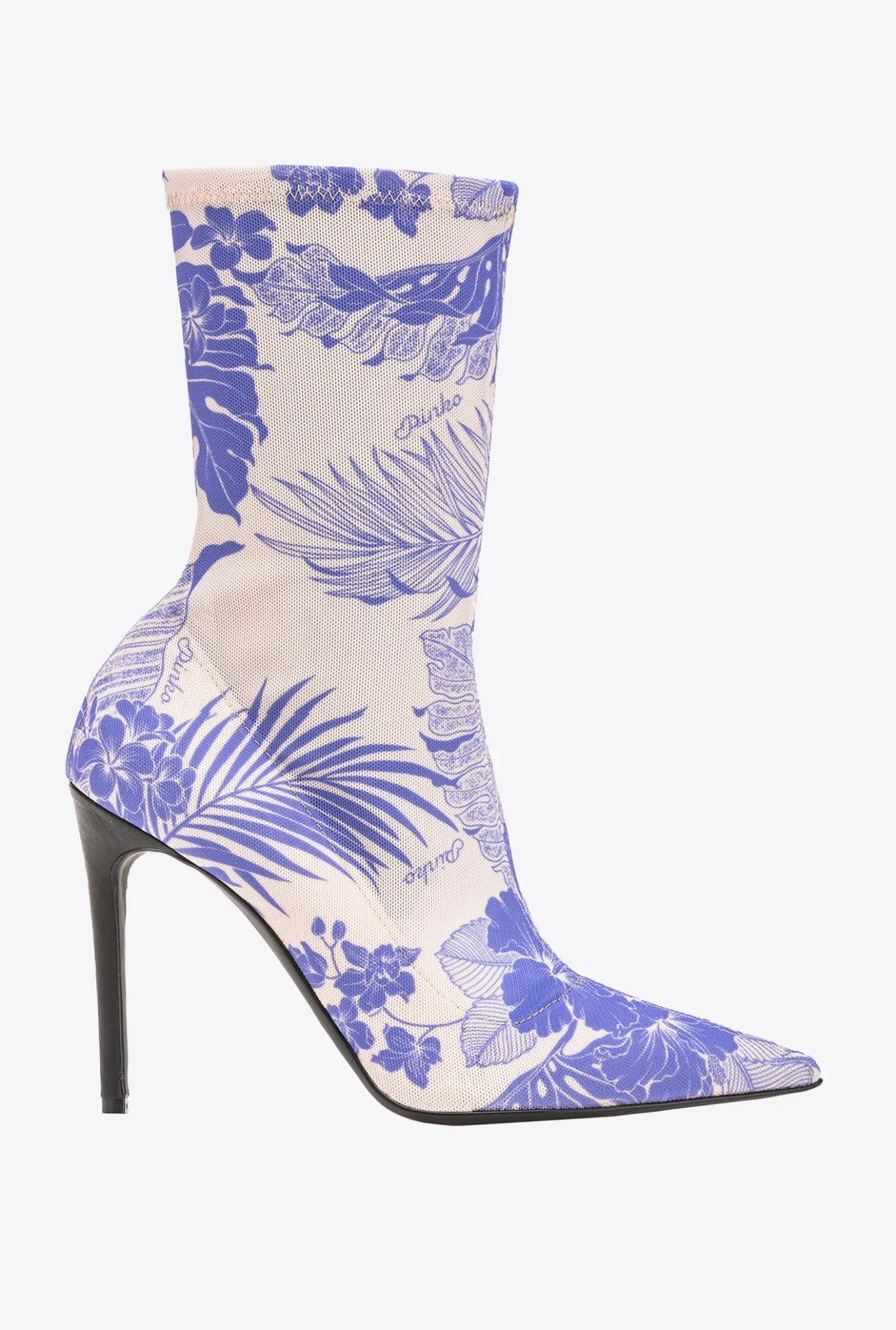 Chaussures|PINKO Bottines En Maille Imprimee Violet/Nude
