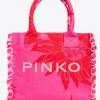 Sacs Cabas|PINKO Cabas De Plage Beach Rose/Rouge