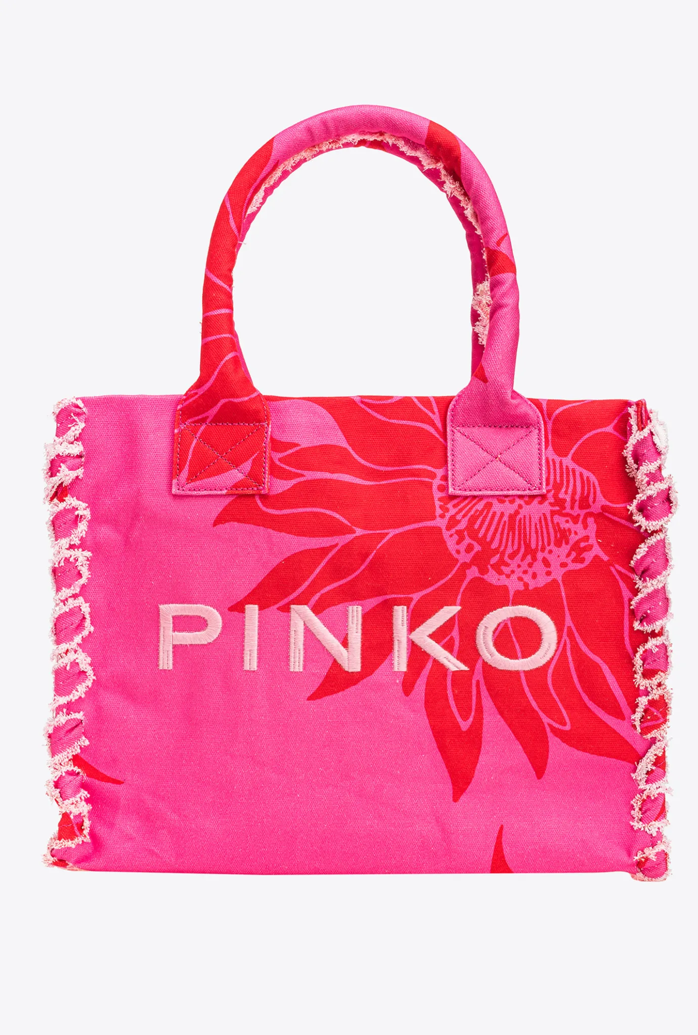 Sacs Cabas|PINKO Cabas De Plage Beach Rose/Rouge