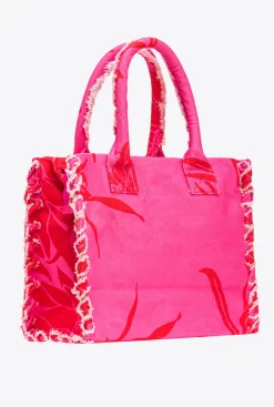 Sacs Cabas|PINKO Cabas De Plage Beach Rose/Rouge