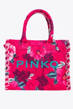 Sacs Cabas|PINKO Cabas De Plage Beach Multi.Fuchsia/Rose