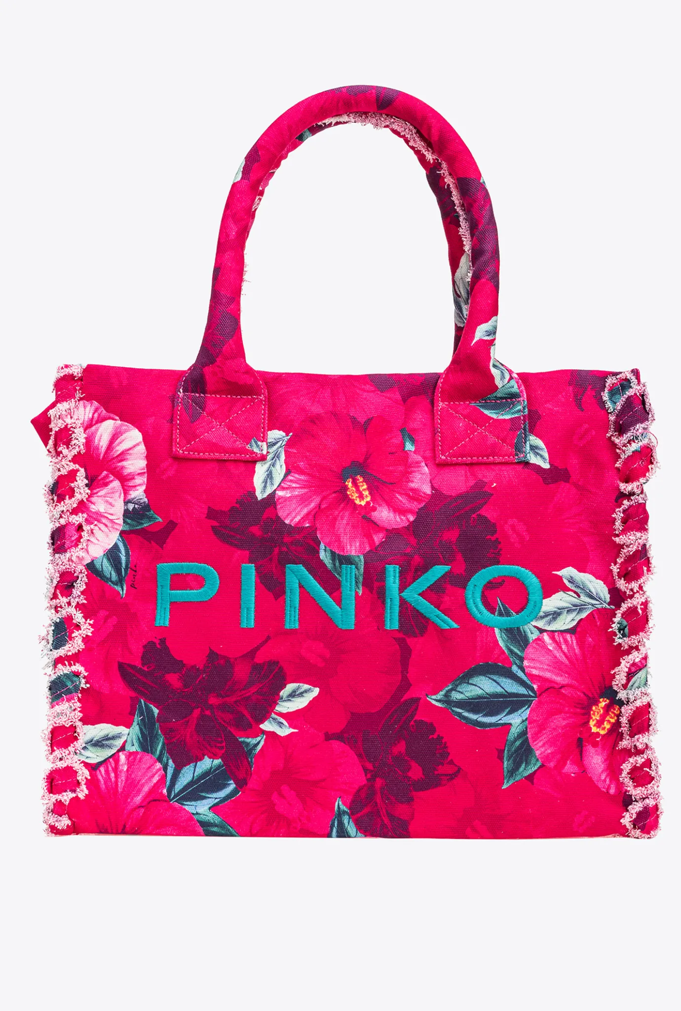 Sacs Cabas|PINKO Cabas De Plage Beach Multi.Fuchsia/Rose