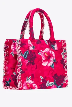 Sacs Cabas|PINKO Cabas De Plage Beach Multi.Fuchsia/Rose