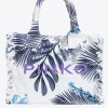 Sacs Cabas|PINKO Cabas De Plage Beach Argent/Bleu Electrique