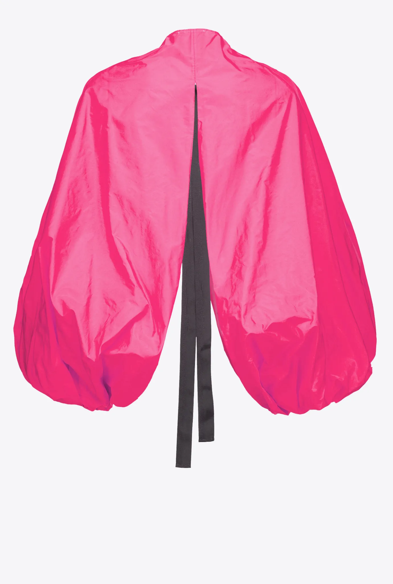 Topwear|PINKO Cache-Epaules A Manches Ballon En Taffetas Violet Fuchsia