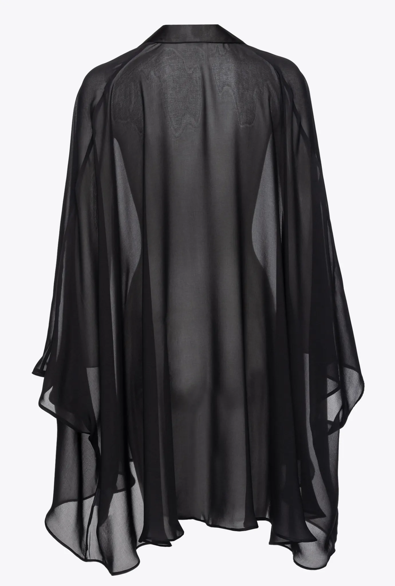 Autres Accessoires|PINKO Cache-Epaules En Mousseline Noir Limousine
