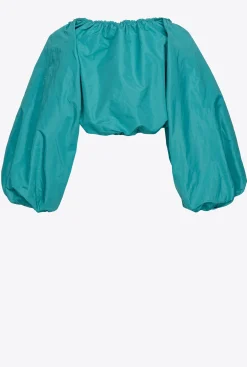 Autres Accessoires|PINKO Cache-Epaules En Taffetas Bleu Ciel-Marine