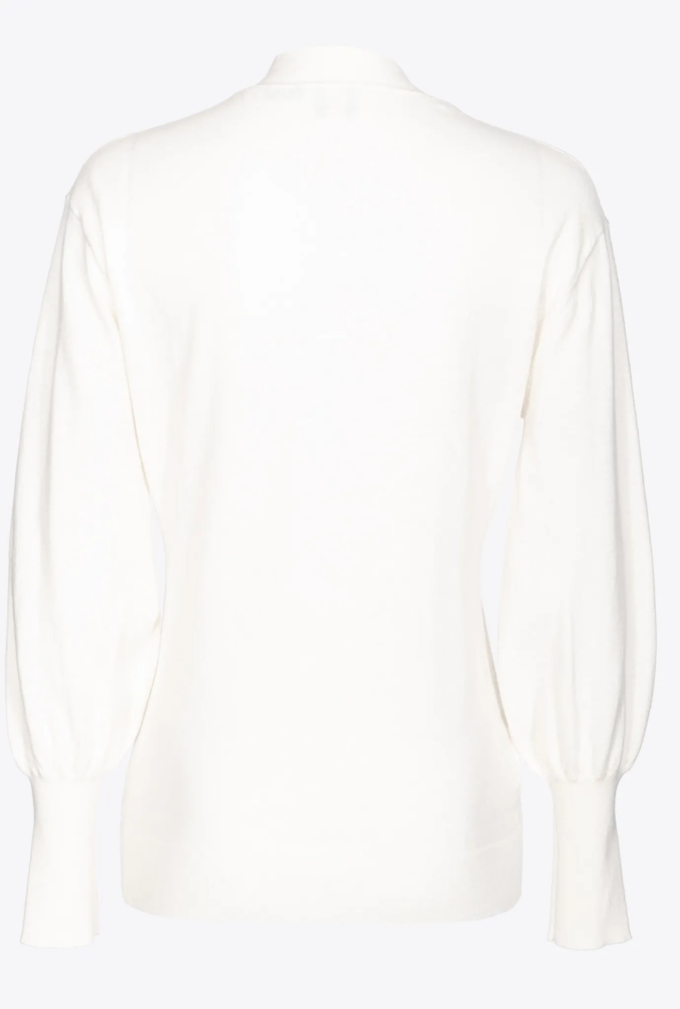 Pièces En Maille|PINKO Cardigan Confort A Boutons Bijoux Blanc Soie