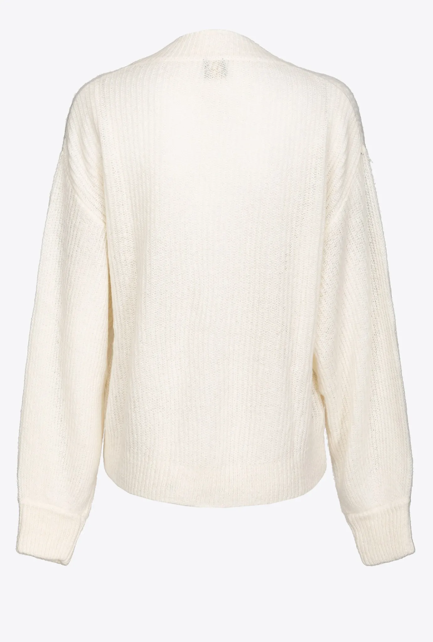 Pièces En Maille|PINKO Cardigan Cotele Court Blanc Soie