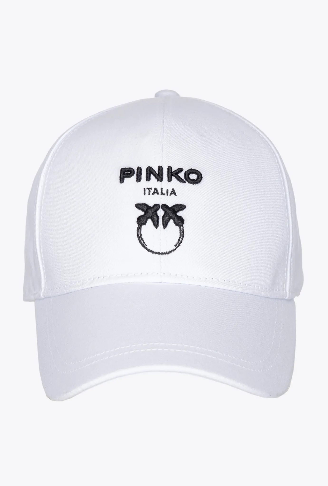 Autres Accessoires|PINKO Casquette De Base-Ball Love Birds Blanc Brill.