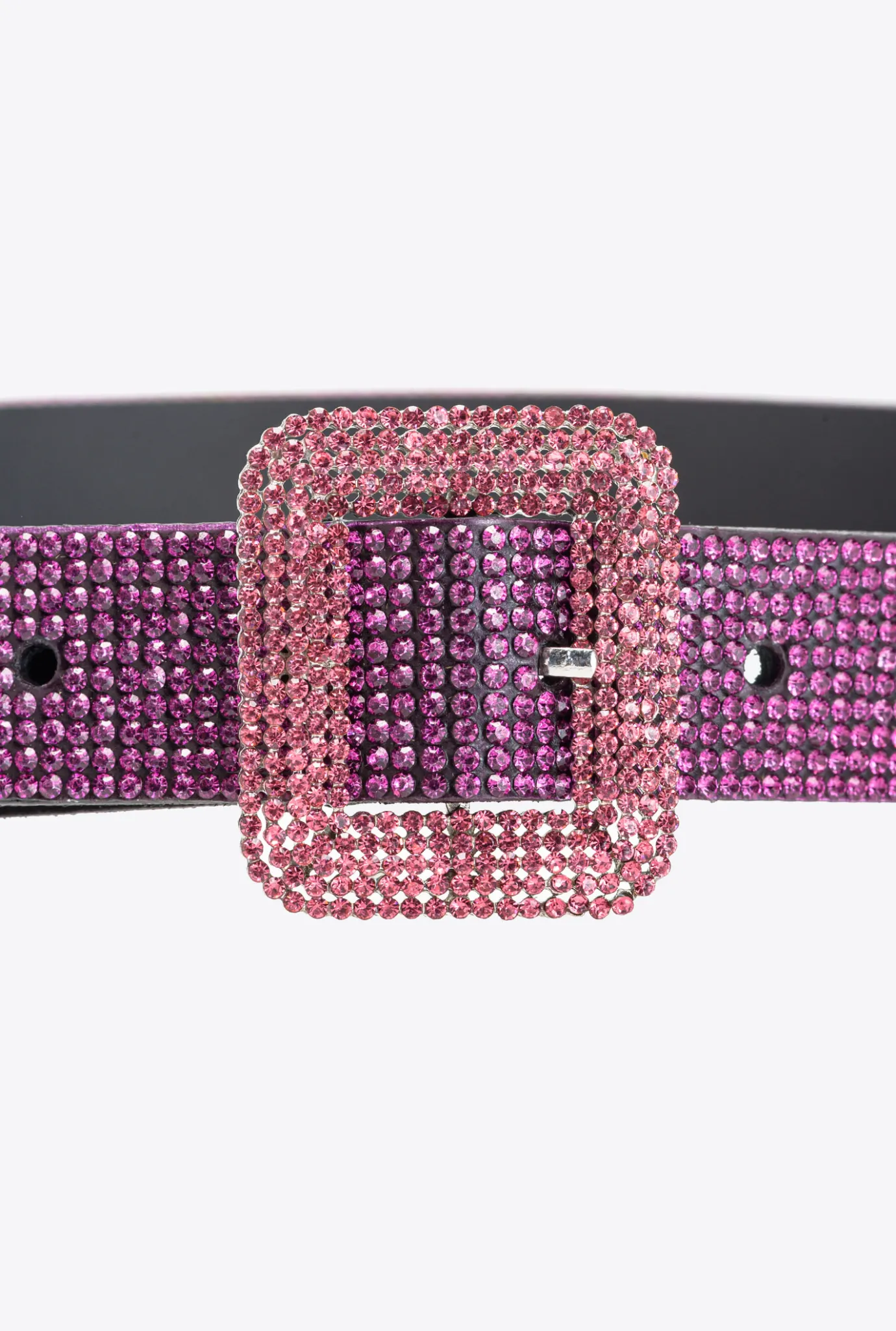 Ceintures|PINKO Ceinture Fine Avec Strass Aux Couleurs Degradees Fuchsia/Rose