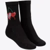 Autres Accessoires|PINKO Chaussettes De Sport Motif Cerises En Jacquard Multi. Noir/Rouge