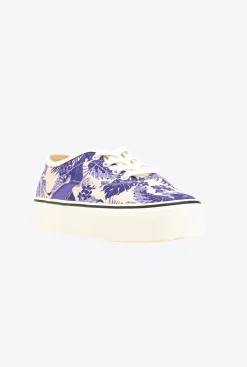 Chaussures|PINKO Chaussures De Skate A Imprime Floral Blanc/Violet
