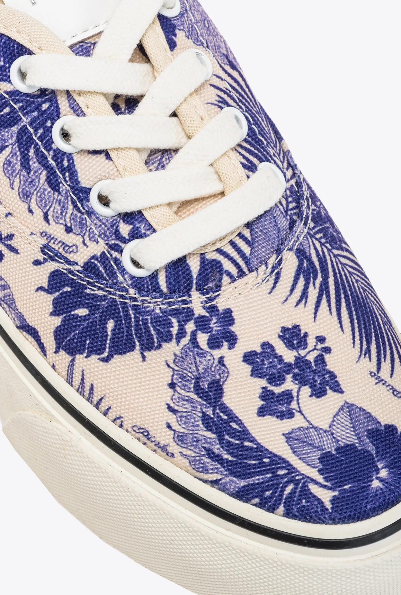 Chaussures|PINKO Chaussures De Skate A Imprime Floral Blanc/Violet