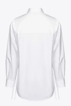 Chemises Et Blouses|PINKO Chemise En Popeline De Coton Blanc Brill.