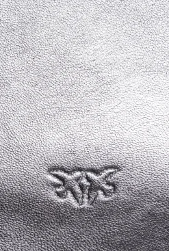 Sacs De Soirée|PINKO Classic Flat Love Bag Lame Argent-Vieil Argent