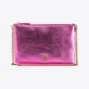 Sacs De Soirée|PINKO Classic Flat Love Bag Lame Rose Pinko-Or Antique